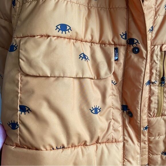 RARE The North Face WhoIsThis Yellow Eyeball Jacket L - Picture 4 of 8